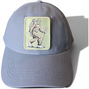 PNW Apparel Sasquatch Patch Baseball Cap, Cotton Twill, Khaki and Forest Green, Adjustable, Outdoor Adventure Style in Saudi Arabia