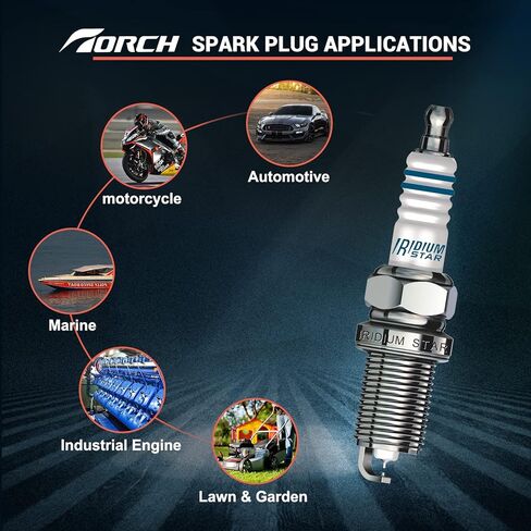 PK2 K7RTI Iridium Spark Plug Replace for NGK 2667/BKR7EIX, for Denso 3290 5310/IK22 5348/IK22G, for VW Beetle/Golf R/Jetta,for Chevrolet Cruze/Sonic LS LT LTZ RS 2012-2020 OEM in Kuwait
