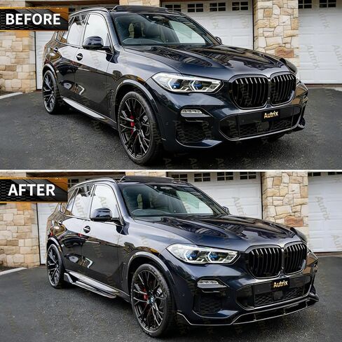 Front Bumper Lip Splitter Compatible with 2019-2023 BMW X5 G05 M Sport, Front Lip Spoiler Protector GT-Style Air Dam Chin Body Kit Gloss Black in Saudi Arabia