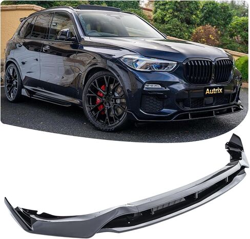 Front Bumper Lip Splitter Compatible with 2019-2023 BMW X5 G05 M Sport, Front Lip Spoiler Protector GT-Style Air Dam Chin Body Kit Gloss Black in Saudi Arabia
