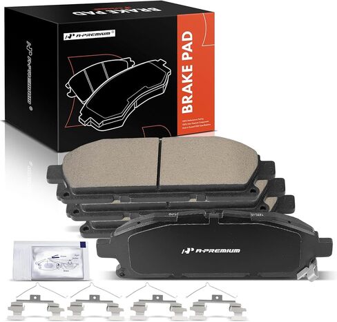 A-Premium Front Ceramic Brake Pads Set Compatible with Nissan Models - Quest 2011-2017, 4-Pack in Kuwait