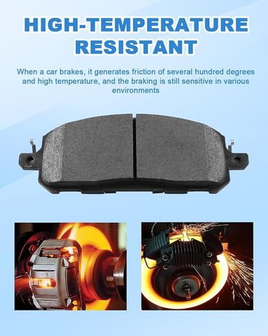 D2413 2391 Ceramic Brake Pads For 2022-2024 Infiniti QX60/Nissan Pathfinder/ARIYA/Mitsubishi Outlander 4-Wheel Set Ceramic Disc Brake Pads in Saudi Arabia