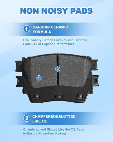 D2413 2391 Ceramic Brake Pads For 2022-2024 Infiniti QX60/Nissan Pathfinder/ARIYA/Mitsubishi Outlander 4-Wheel Set Ceramic Disc Brake Pads in Saudi Arabia