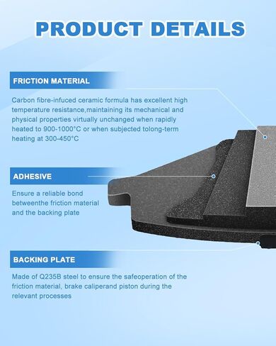 D2413 2391 Ceramic Brake Pads For 2022-2024 Infiniti QX60/Nissan Pathfinder/ARIYA/Mitsubishi Outlander 4-Wheel Set Ceramic Disc Brake Pads in Saudi Arabia