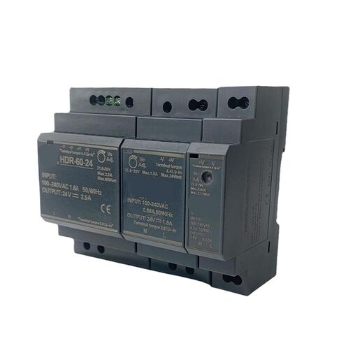 1pcs HDR Series Switch Power Supply 15W 30W 60W 100W DC 12V 15V 24V 48V Ultra Slim Step Shape DIN Rail Installation(24V,HDR-30) in Saudi Arabia