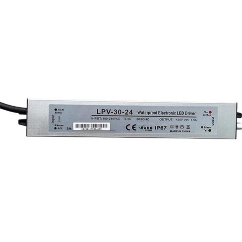 1pcs IP67 LPV 25W 30W Waterproof Switch Power Supply 220V to 12V 2.1A 24V 1.1A DC LED Outdoor 12V Transformer(24V 1.1A,30W) in Kuwait