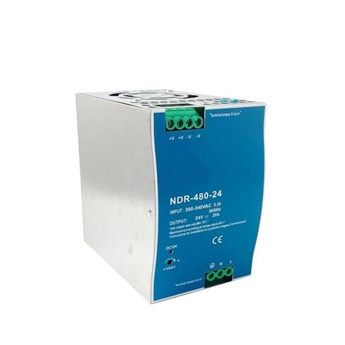 1pcs 480W Slim Type NDR Series Switch Power Supply Single Output 24V/ 48V AC-DC Industrial DIN Rail Mounted(NDR-480-48) in Saudi Arabia