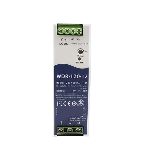 1pcs WDR-120 180-550V 12V 24V 48V Din Rail Single Output Switching Power Supply WDR-120-12 WDR-120-24 WDR-120-48(WDR-120-48) in Kuwait
