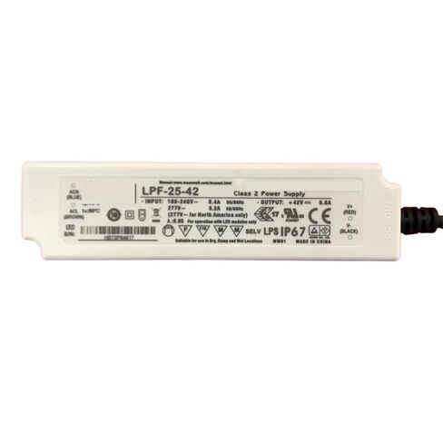 1pcs LPF-25 LED Lighting Power Supply LPF-25 25W 24V36V42V Plastic case Waterproof with PFC LPF-25-24 24V in Kuwait