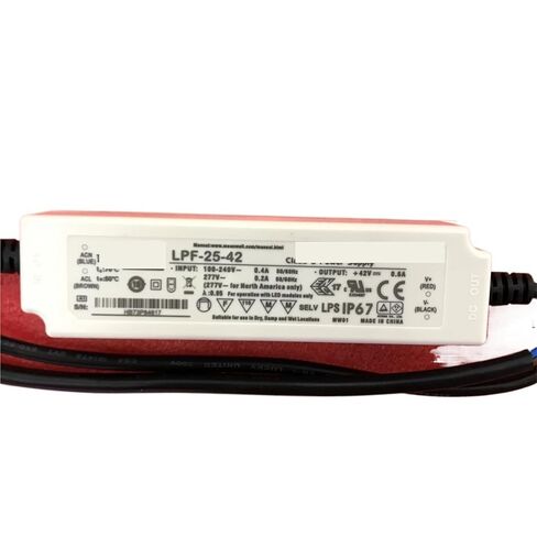 1pcs LPF-25 LED Lighting Power Supply LPF-25 25W 24V36V42V Plastic case Waterproof with PFC LPF-25-24 24V in Kuwait