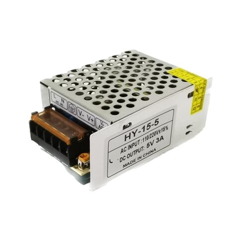 1pcs 5V 3A Lighting Transformer AC110V/220V to DC 5V 15W Converter Power Supply Adapter LED Strip Switch Driver in Saudi Arabia