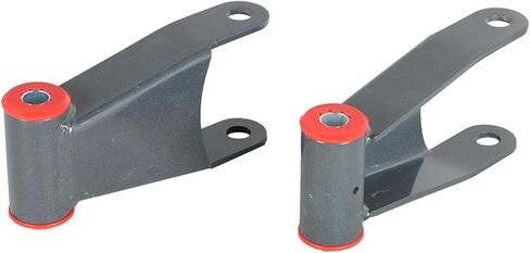 Silscvtt Set of 2 inch Powder Coated Gray Drop Shackles Replacement for Ford F250 F350 Super Duty 1999-2007 in Kuwait