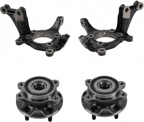 TRQ Steering Knuckle Wheel Hub Bearing Assembly Set Compatible with Scion tC Toyota RAV4 in Kuwait