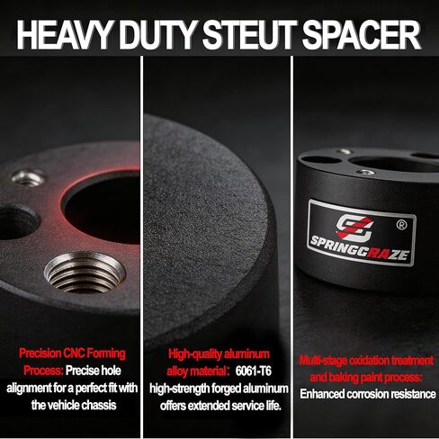 Leveling Lift Kit 3" Front + 2" Rear for 2004-2020 F150 2WD 4WD, Leveling kit with Strut Spacers, Blocks & Extended U-Bolts & Sound Isolator in Saudi Arabia