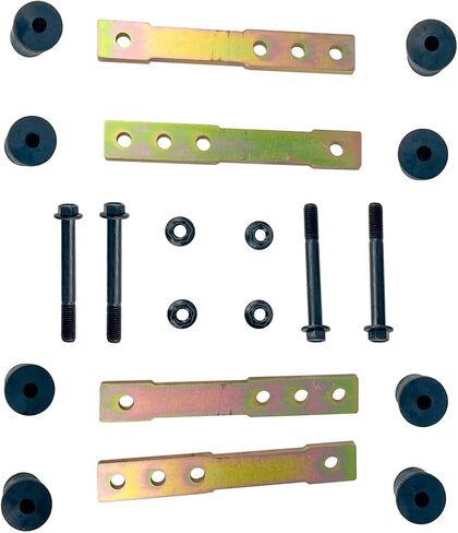 ‎Psrorkeu - Rear 1" 2" 3" 4" Lift Leaf Spring Shackle Kit for Chevy Camaro Pontiac Firebird 1976-1981 in Kuwait