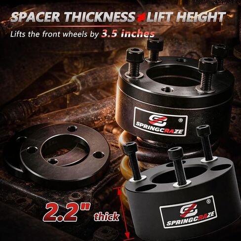 Leveling Lift Kit 3.5" Front + 3" Rear 2009-2025 Ram 1500 4WD,with Sound Isolator Reduces Wear and Vibration During Driving. in Saudi Arabia