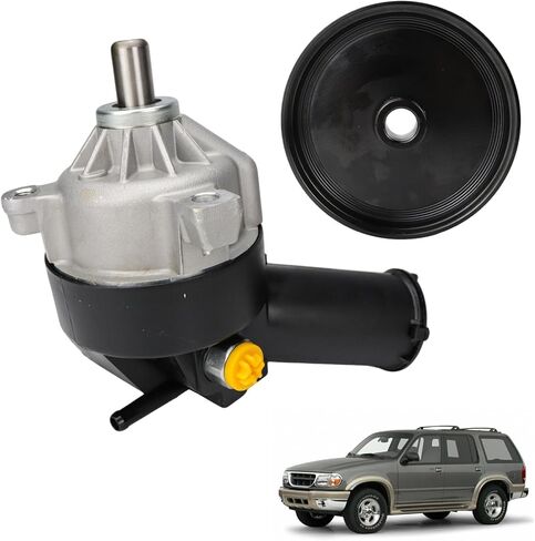 Power Steering Pump Compatible with 1990-2006 Ford F100 Ranger Aerostar Exprlorer Windstar Taurus Mercury Sable Bomba De Power Steering Pump With Pulley Replacement 20-7271 in Kuwait