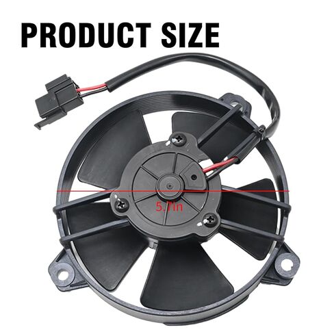 Hoypeyfiy 5.2" Puller Colling Fan 12V 30103011 Straight Paddle Blade Puller Fan 342 cfm in Kuwait