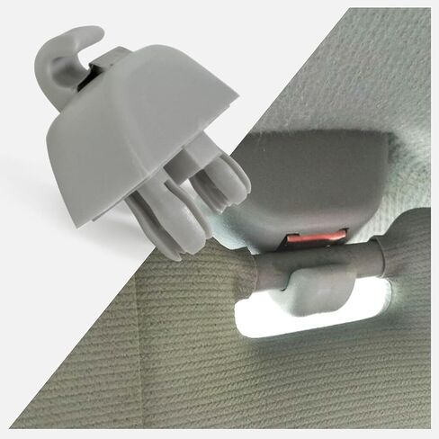 Click&Fit Sun Visor Hook Clip Bracket Compatible with Audi A6 A7 A8 S6 S7 S8 2005-2015, VW Passat 2012-2015 - Sun Visor Retainer Holder Hanger Bracket Replacement 4F0857561 6RD857561 in Kuwait