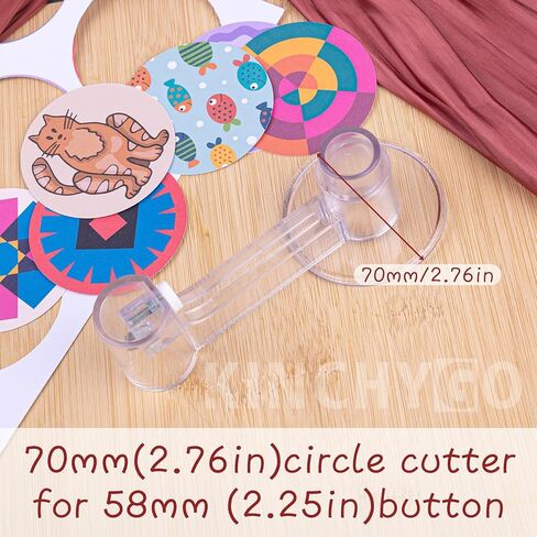 58mm Circle Cutter Button Maker Tools, Badge Making Round Cutting Tool in Saudi Arabia