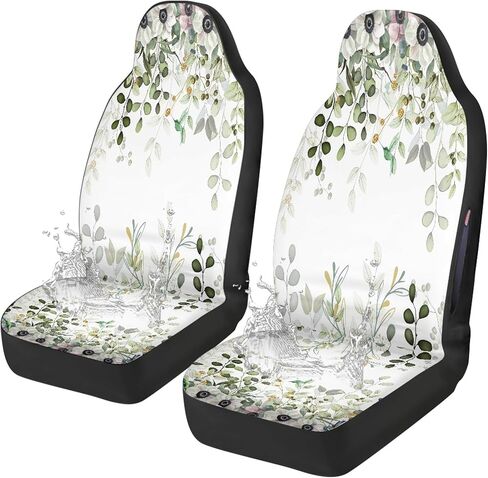 Funny Bigfoot Car Seat Covers Front Seats Only, 2 Pack Forest Sasquatch Full Coverage Waterproof Dirt Scratch Resistant Automotive Seat Protectors for Cars SUVs Sedans Trucks Auto Decor in Kuwait
