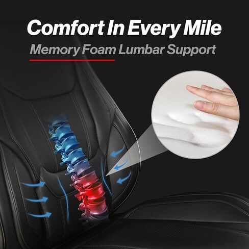 Coverland Custom Fit Car Seat Covers for Truck Compatible with [Chevy Colorado, GMC Canyon, Sierra 2500HD] Premium Waterproof Non-Slip Interior Seat Protector [Front Black - Size Chart A11] in Kuwait