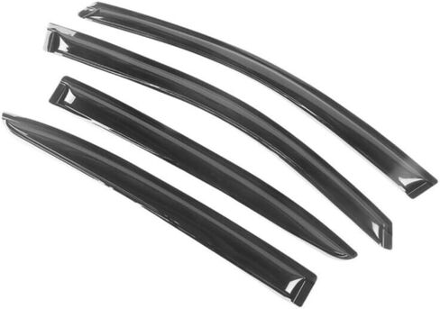 4pcs Sun Rain Vent Deflector Guard Window Visor Tape on External Window Style Acrylic Smoke Tinted Set for Dodge for Avenger 2008-2014WD-DAV08, Rapid shipment in Saudi Arabia