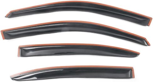 4pcs Sun Rain Vent Deflector Guard Window Visor Tape on External Window Style Acrylic Smoke Tinted Set for Dodge for Avenger 2008-2014WD-DAV08, Rapid shipment in Saudi Arabia
