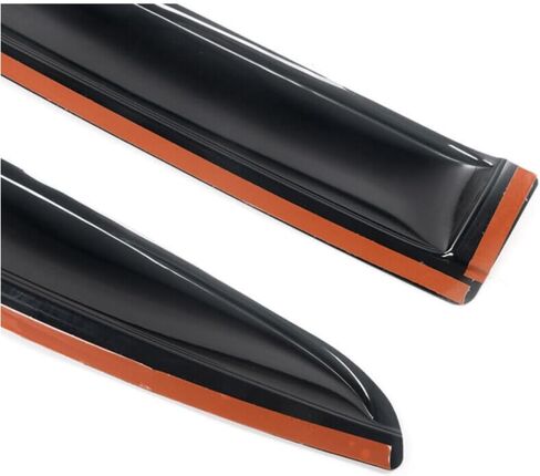 4pcs Sun Rain Vent Deflector Guard Window Visor Tape on External Window Style Acrylic Smoke Tinted Set for Dodge for Avenger 2008-2014WD-DAV08, Rapid shipment in Saudi Arabia