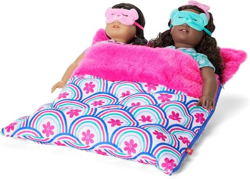American Girl Truly Me, 18-inch Doll Playsets, Best Sleepover Ever! Sleeping Bag Set for Two, Ages 6+ in Kuwait
