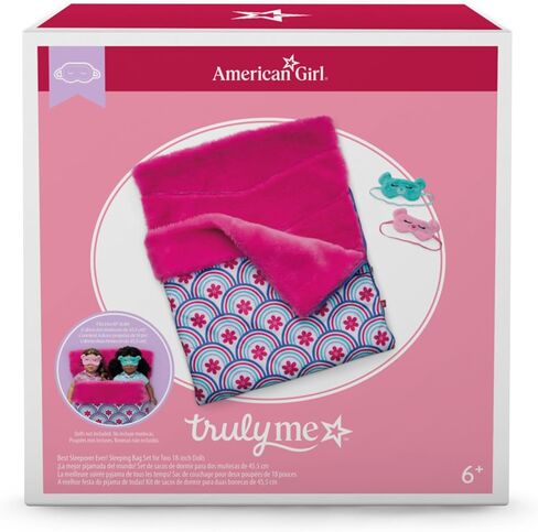 American Girl Truly Me, 18-inch Doll Playsets, Best Sleepover Ever! Sleeping Bag Set for Two, Ages 6+ in Kuwait