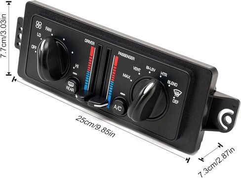 HVAC Heater Control Panel Compatible with 2001 2002 2003 2004 Buick Regal GS LS 3.8L V6, Replacement for 10308120 599199 Manual A/C Control in Saudi Arabia