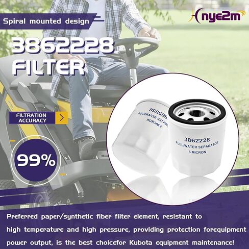 3862228 3852413 3851218 3847644 Fuel Water Separating Filter replacement For Volvo Penta carbureted & fuel injected engines 4.3, 5.0, 5.7, 5.8, 7.4, 8.1, 8.2 from 1993 and up (2 pcs) in Saudi Arabia