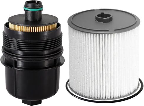 فلتر زيت المحرك 68507598AA ومجموعة فلتر الوقود 68436631AA المتوافقة مع 2020-2023 Ram 1500 وJeep Wrangler/Gladiator EcoDiesel 3.0L V6 استبدال 68498720AA PF46152 in Kuwait