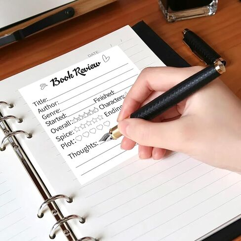 90 PCS Book Review Stickers, Minimalist Design Self-Stick Labels for Readers and Book Clubs, 2.75 x 2.95 Inches in Saudi Arabia