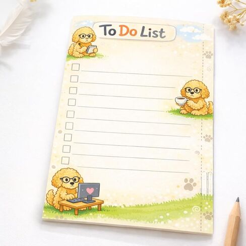 Goldendoodle Sticky Notes Gifts,50 Sheets 4x6 Inch Pet-Themed Notepad, Goldendoodle Lover Gift Dog Mom Dad Stationery Stuff Decor, Birthday Gifts for Men, Women, Office Coworker, Friend in Saudi Arabia