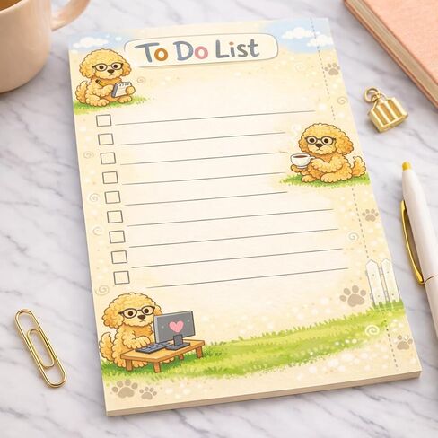 Goldendoodle Sticky Notes Gifts,50 Sheets 4x6 Inch Pet-Themed Notepad, Goldendoodle Lover Gift Dog Mom Dad Stationery Stuff Decor, Birthday Gifts for Men, Women, Office Coworker, Friend in Saudi Arabia