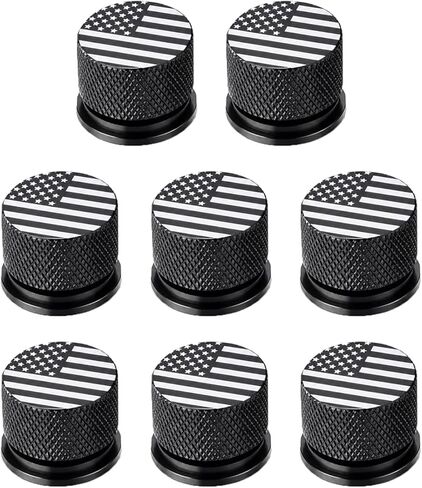 8 Pieces Pipeliner Helmet Fasteners - 1 Pair Black USA Flag Aluminum Headgear Replacement Parts, Anti-Rust Screws Compatible with Flip Hood (Black-zw) in Saudi Arabia