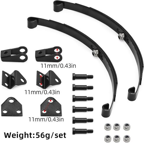 RC Toys Car Accessories 1/14 Tractor Model Car Front and Rear Hanging Hanging Ear Bracket Shock Reinforced Spring Steel Plate in Kuwait