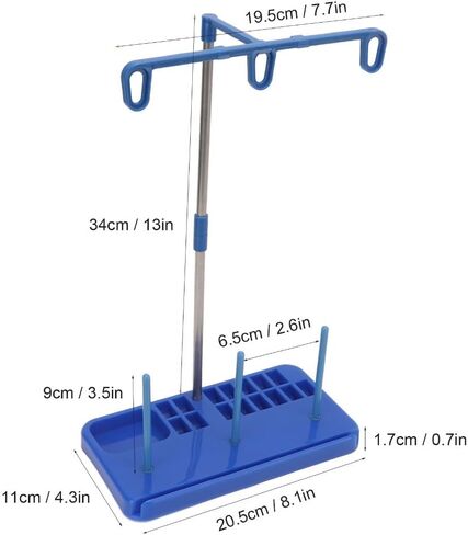 Yarn Organizer Stand Thread Rack Easy Assembly Storage with Plastic Spool Holders for Sewing Machines Quilting Embroidery Supplies in Saudi Arabia