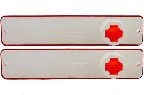 Brock Replacement Pair Set Rear Signal Side Marker Lights Compatible with 1968-1986 CJ Series J0994021 in Kuwait