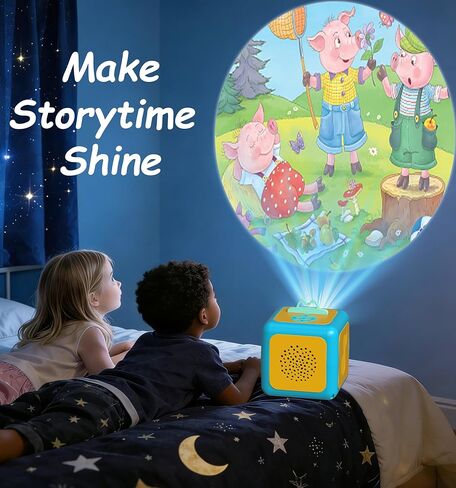 Anweller Story Projector for Kids - Starry Sky Night Light with 8 Lullabies, 8 Nursery Rhymes & Storytelling for Bedtime and Early Childhood Learning, Ages 3+ in Saudi Arabia