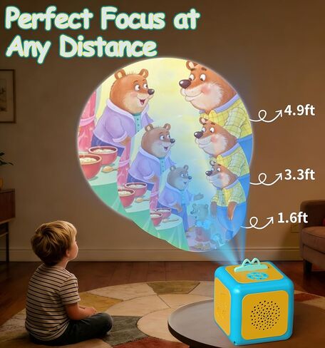 Anweller Story Projector for Kids - Starry Sky Night Light with 8 Lullabies, 8 Nursery Rhymes & Storytelling for Bedtime and Early Childhood Learning, Ages 3+ in Saudi Arabia