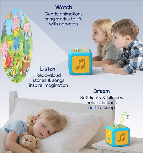 Anweller Story Projector for Kids - Starry Sky Night Light with 8 Lullabies, 8 Nursery Rhymes & Storytelling for Bedtime and Early Childhood Learning, Ages 3+ in Saudi Arabia