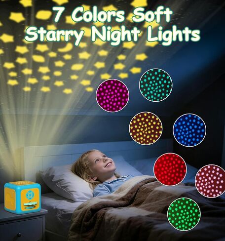 Anweller Story Projector for Kids - Starry Sky Night Light with 8 Lullabies, 8 Nursery Rhymes & Storytelling for Bedtime and Early Childhood Learning, Ages 3+ in Saudi Arabia