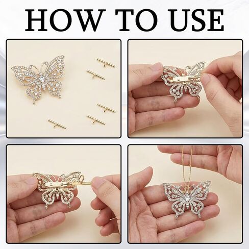 10Pcs Pin to Pendant Converter - Gold & Silver 13mm Brass Brooch Pendant Converters - Brass Brooch Converters for Changing Brooches Pins to Pendant in Saudi Arabia