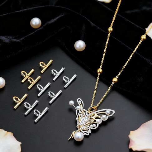 10Pcs Pin to Pendant Converter - Gold & Silver 13mm Brass Brooch Pendant Converters - Brass Brooch Converters for Changing Brooches Pins to Pendant in Saudi Arabia