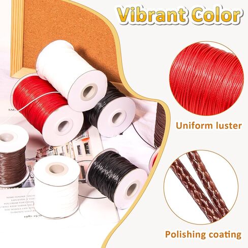 175 Yards Waxed Thread，0.5mm Brown Heavy Duty Handmade Wax Upholstery Needle Thread for Leather,Book Binding,Craft in Saudi Arabia