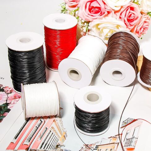 175 Yards Waxed Thread，0.5mm Brown Heavy Duty Handmade Wax Upholstery Needle Thread for Leather,Book Binding,Craft in Saudi Arabia