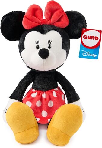 GUND Disney Official Minnie Mouse Toothpick Plush, Mickey and Friends, Disney Stuffed Animal for Ages 1 and Up, Black/White, 15" in Kuwait